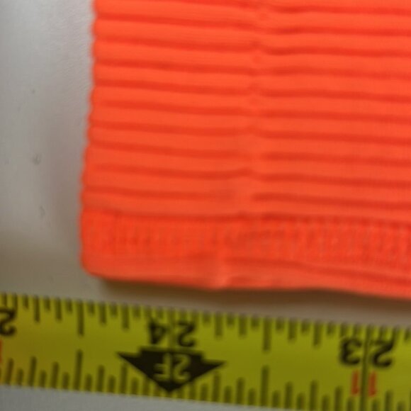 NWT Belle You Orange Ribbed Leggings - Picture 8 of 9